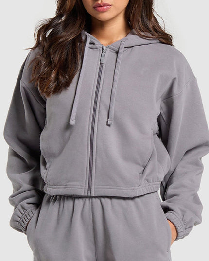 ZASUWA Female Zipper Casual Hoodie