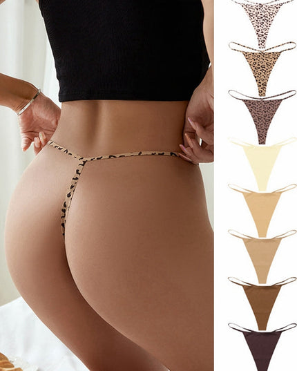 ZASUWA  Female T-back Leopard Print Panties