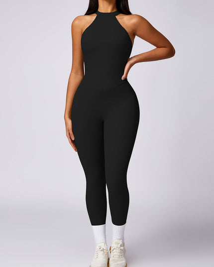 ZASUWA Female Sexy Backless Scrunch Bum Jumpsuit