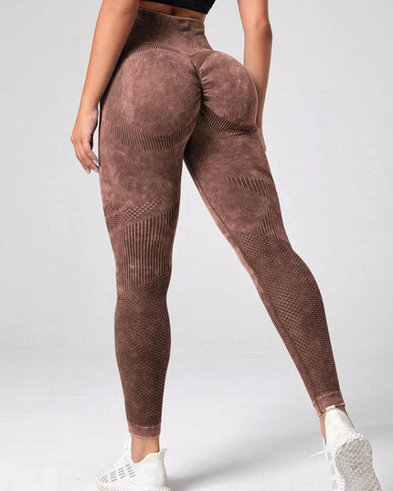 ZASUWA Female Denim Scrunch Bum Quick-dry Seamless Leggings