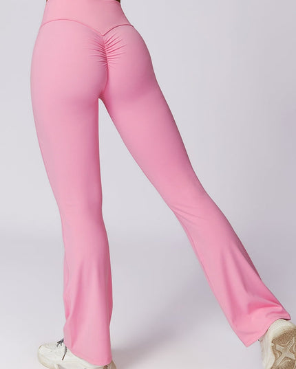 ZASUWA Female Flare Scrunch Bum Pants