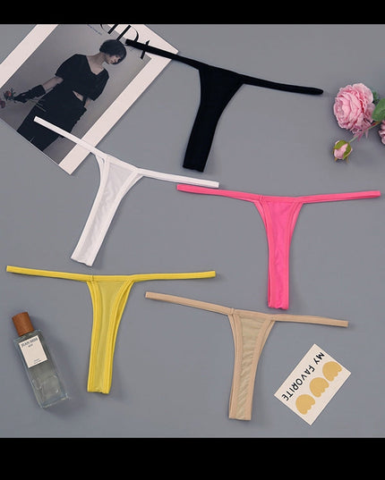 ZASUWA Female Sexy Mesh Print T-Back Panties