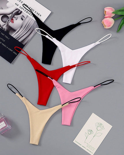 ZASUWA Female Solid Color T-back Panties