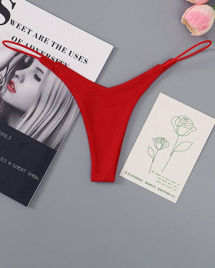 ZASUWA Female Solid Color T-back Panties