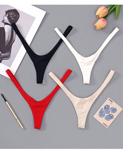 ZASUWA Femal Sexy Solid Color T-Back Panties