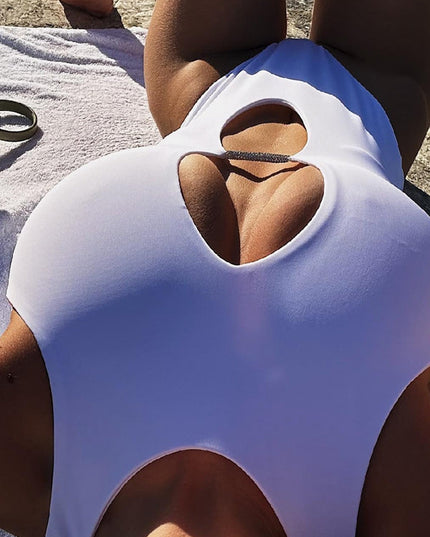 ZASUWA Female Sexy Hollow Out Backless One Piece