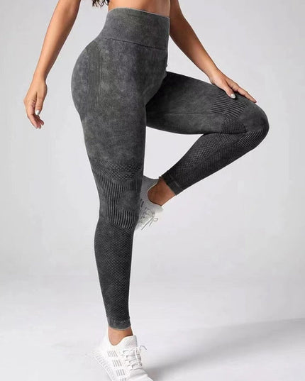 ZASUWA Female Denim Scrunch Bum Quick-dry Seamless Leggings