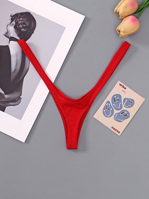 ZASUWA Femal Sexy Solid Color T-Back Panties