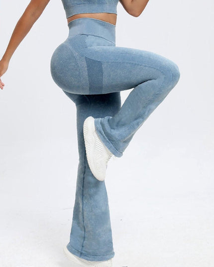 ZASUWA Female Denim Flare High-waisted Leggings