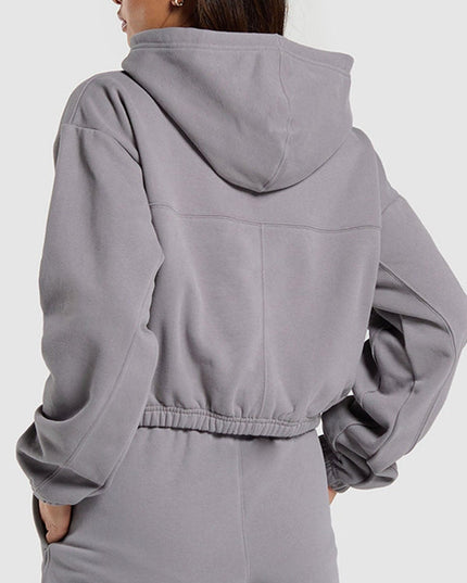 ZASUWA Female Zipper Casual Hoodie