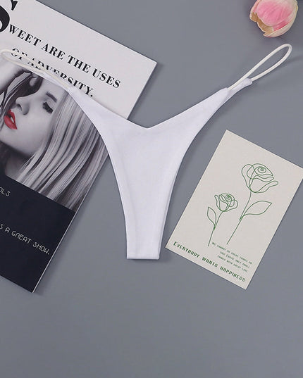 ZASUWA Female Solid Color T-back Panties