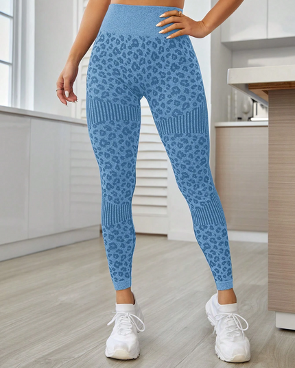 ZASUWA Female Leopard Print Quick-dry Booty Leggings