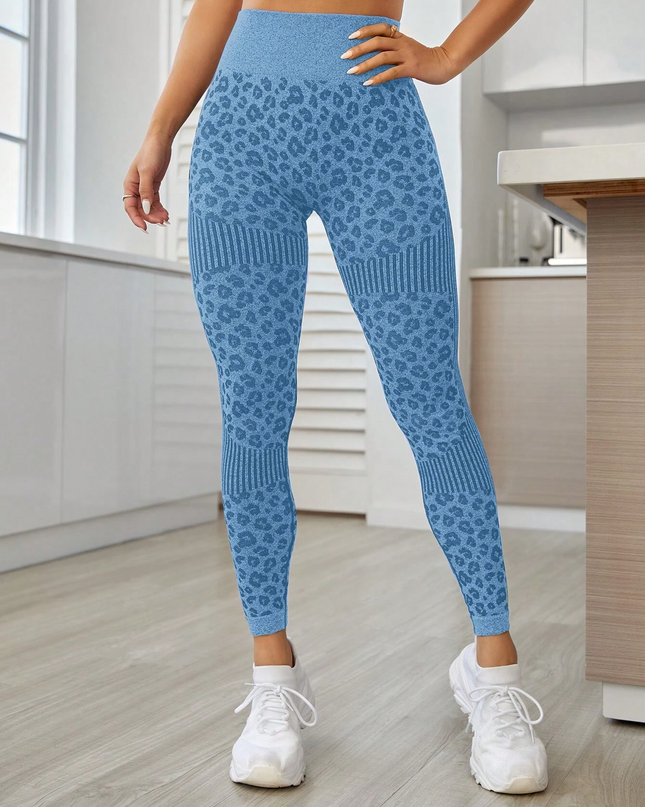 ZASUWA Female Leopard Print Quick-dry Booty Leggings