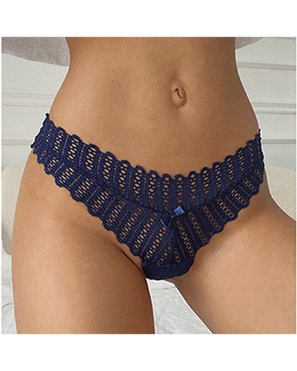 ZASUWA Female Unique Leaf Shape Lace Hollow Out Panties