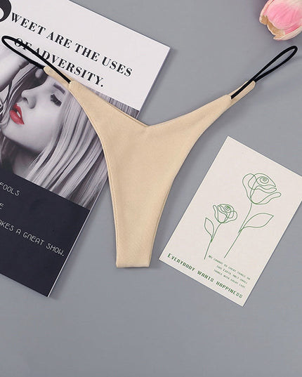 ZASUWA Female Solid Color T-back Panties