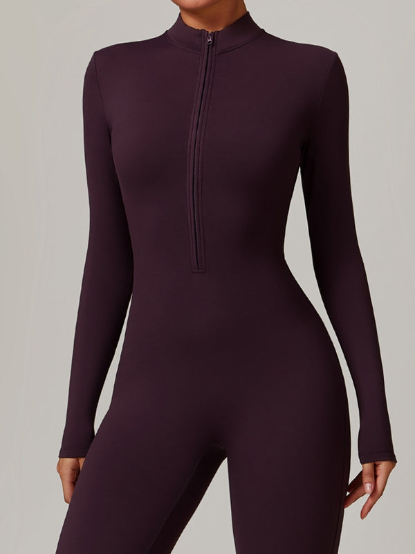 ZASUWA Female Zipper Fleece Jumpsuit