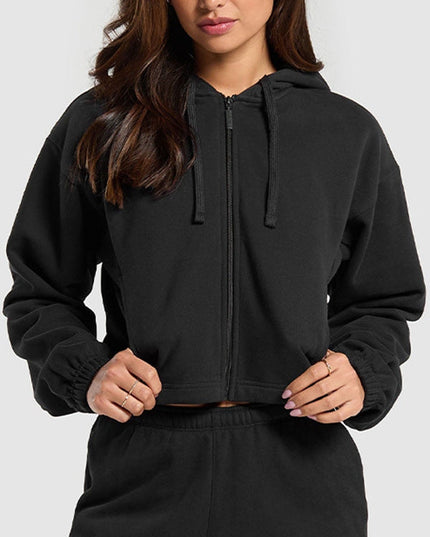 ZASUWA Female Zipper Casual Hoodie