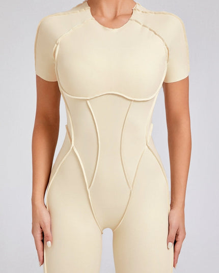 ZASUWA Female Heart Backless Jumpsuit