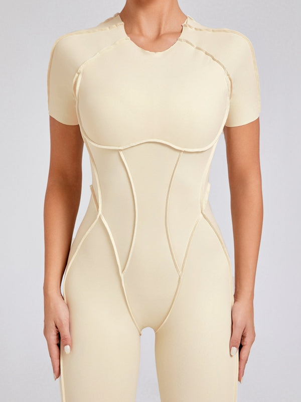 ZASUWA Female Heart Backless Jumpsuit