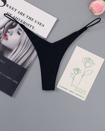 ZASUWA Female Solid Color T-back Panties