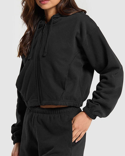 ZASUWA Female Zipper Casual Hoodie