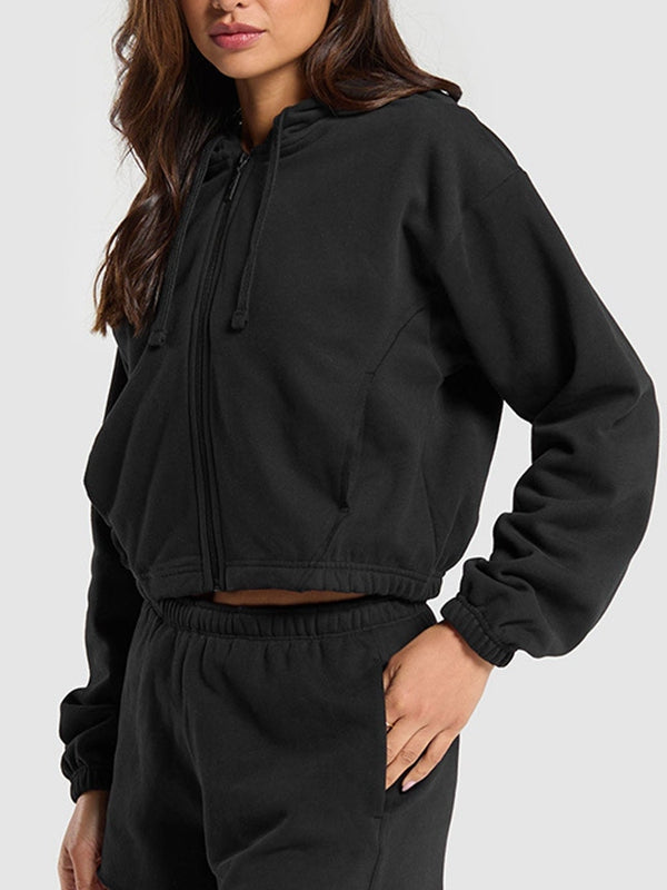 ZASUWA Female Zipper Casual Hoodie