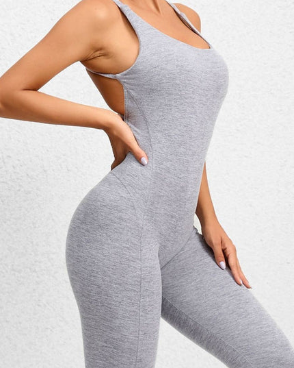 ZASUWA Female Quick-dry Cross Back Scrunch Bum Jumpsuit
