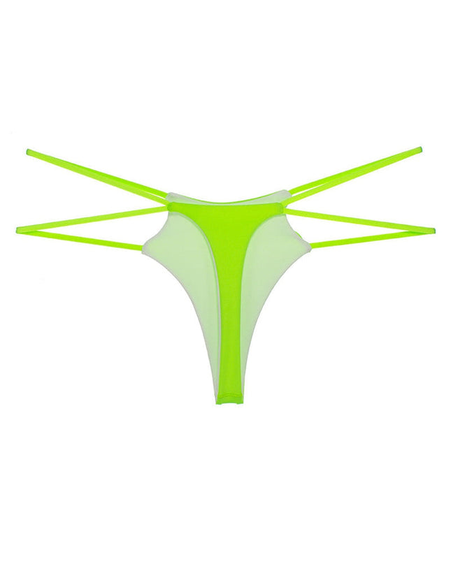 ZASUWA Female Unique Double Girdle Leopard Sports Panties