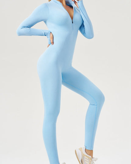 ZASUWA Female Ribbed Thumbhole Jumpsuit