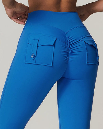 ZASUWA Female Pocket Scrunch Bum Cargo Leggings
