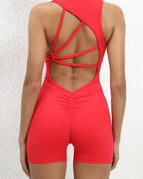 Red / S / Short Jumpsuits