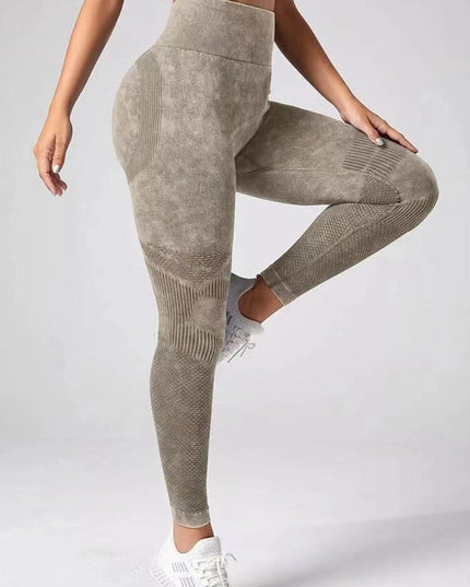 ZASUWA Female Denim Scrunch Bum Quick-dry Seamless Leggings