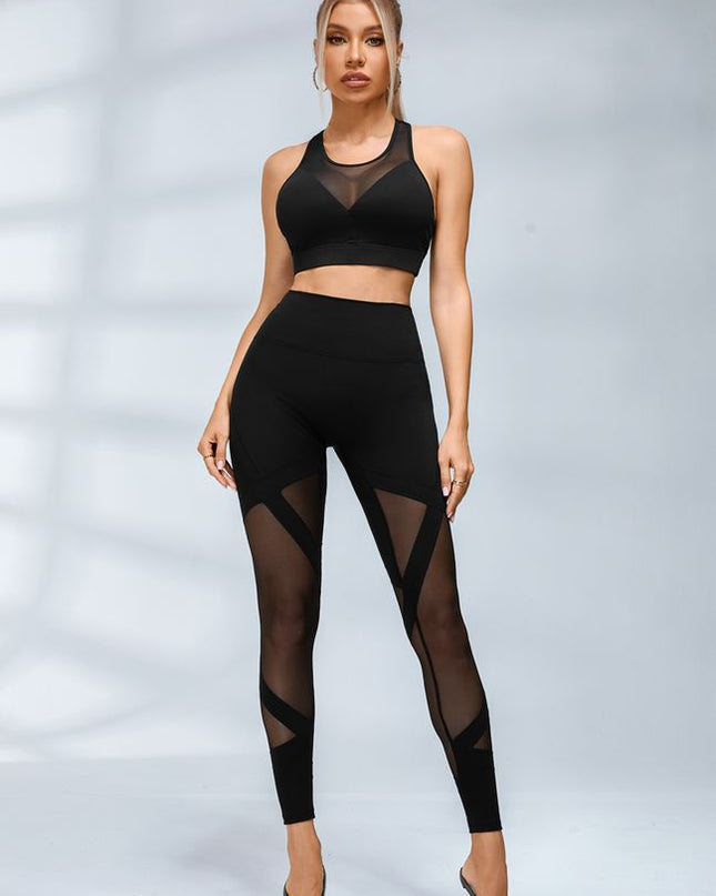 ZASUWA Female Sexy Sheer Mesh Hip-lift Tracksuit