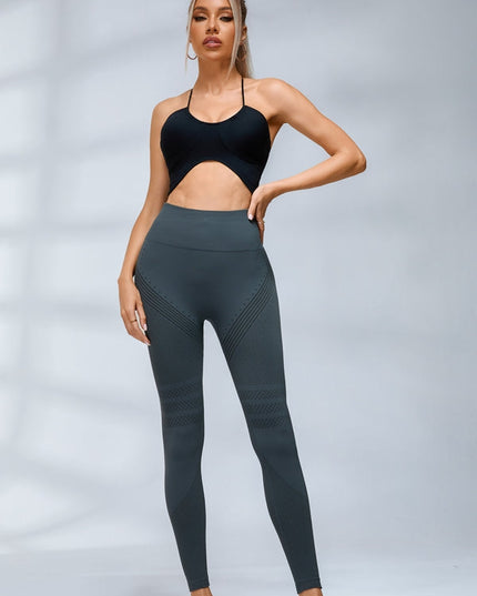 ZASUWA Female Stripes High-waisted Cross Back Tracksuit