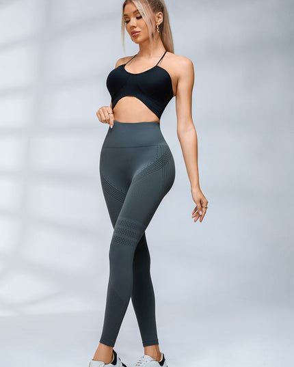 ZASUWA Female Stripes High-waisted Cross Back Tracksuit