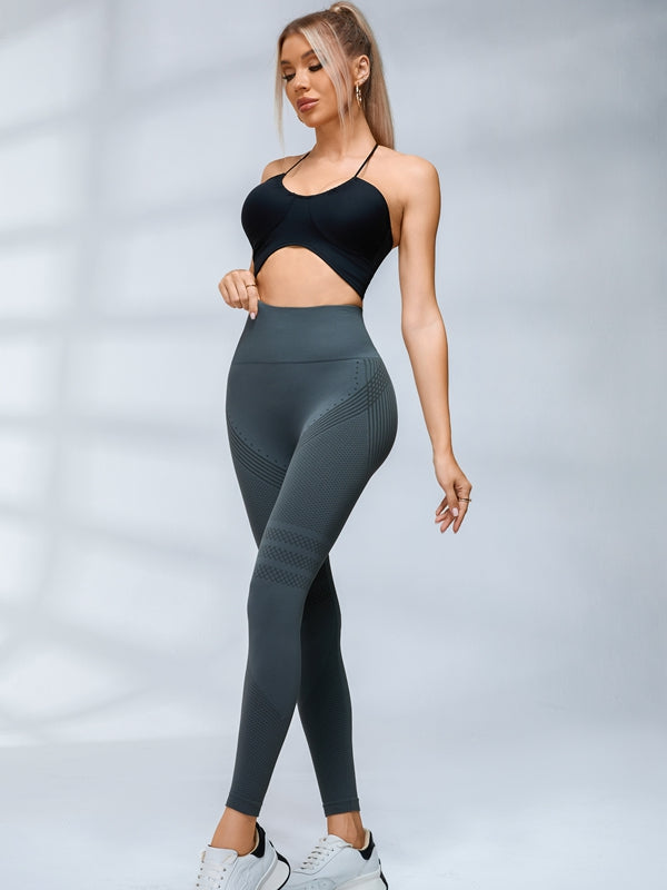 ZASUWA Female Stripes High-waisted Cross Back Tracksuit