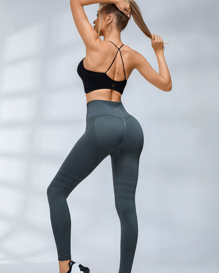 ZASUWA Female Stripes High-waisted Cross Back Tracksuit