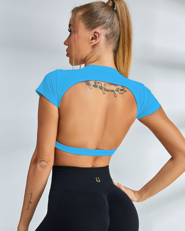 ZASUWA Female Backless Short Sleeves