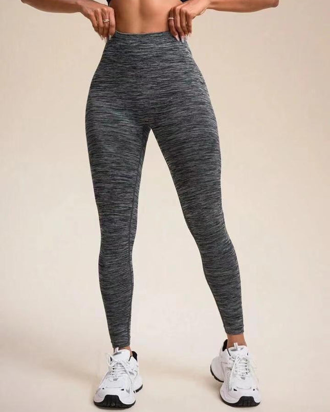 ZASUWA Female Deep V Back Scrunch Bum Seamless Leggings