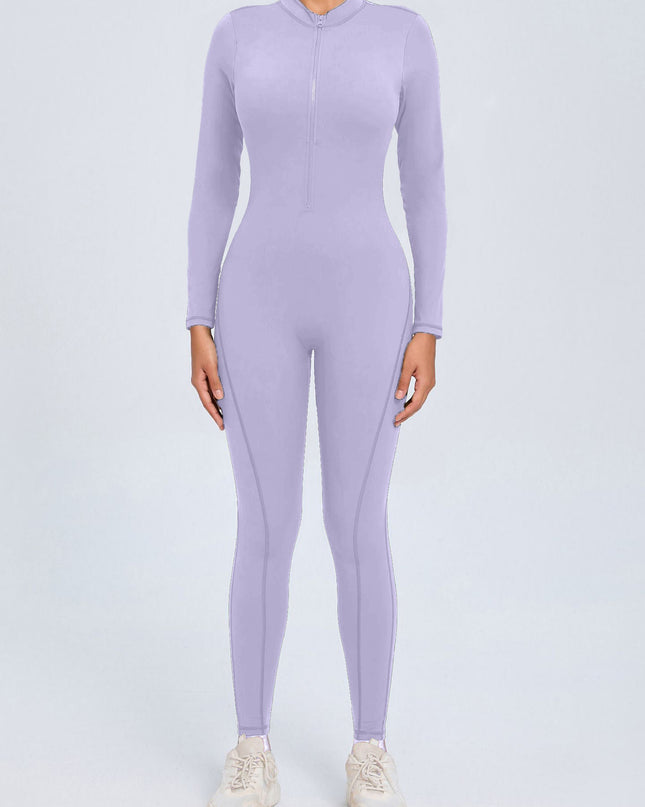 ZASUWA Female Backless Zipper Hollow Out Scrunch Bum Jumpsuit