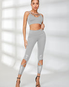 Light Grey / S / Bras+Leggings
