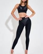 Black / S / Leggings+Bras