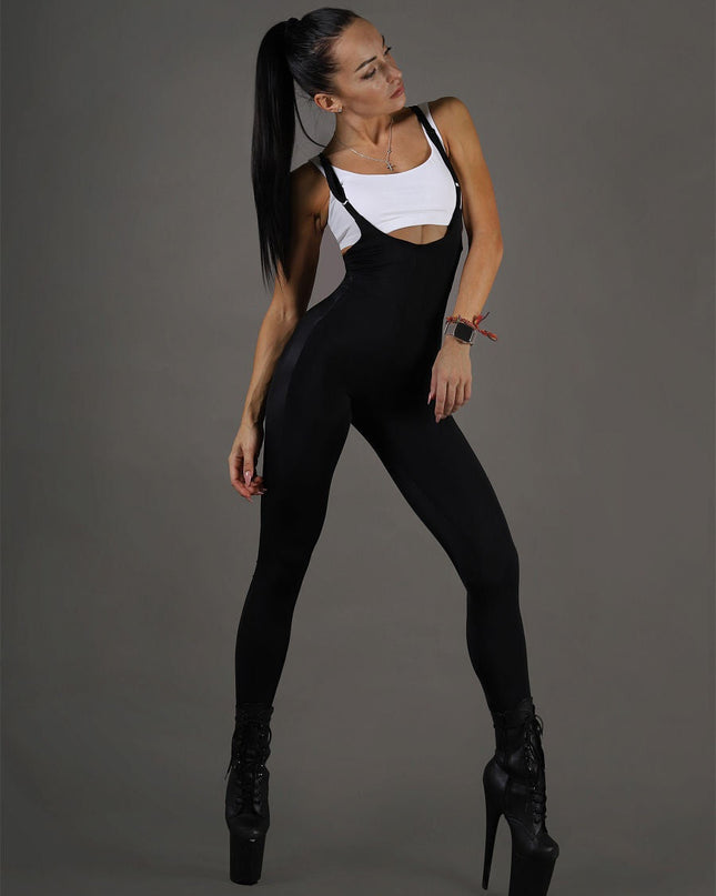 ❤ZASUWA Female PU Faux Leather Strap Overall