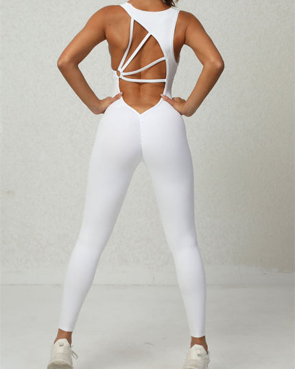 ZASUWA Female Hollow Out Beauty Back Jumpsuits