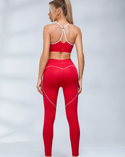 ZASUWA Female Big Heart Shape Cross Back Tracksuit
