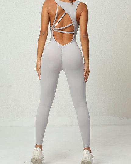 ZASUWA Female Hollow Out Beauty Back Jumpsuits