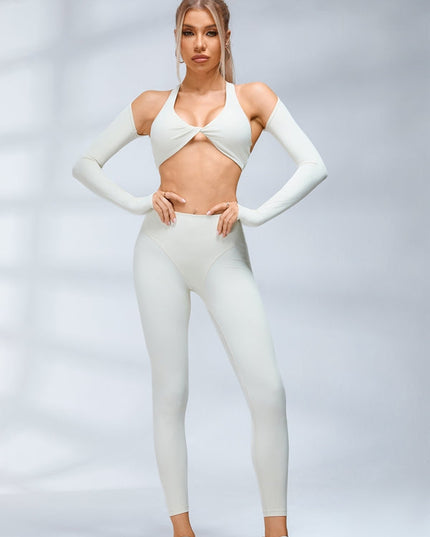 ZASUWA Female Super Push-Up Twist Thumbhole Tracksuit