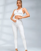 White / S / Leggings+Bras