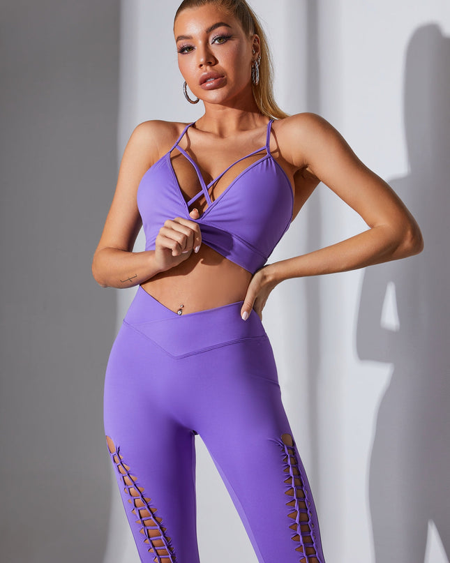 ZASUWA Female Ultimate Cutout Lace-up Leggings