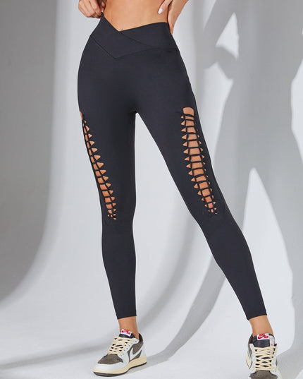 ZASUWA Female Ultimate Cutout Lace-up Leggings